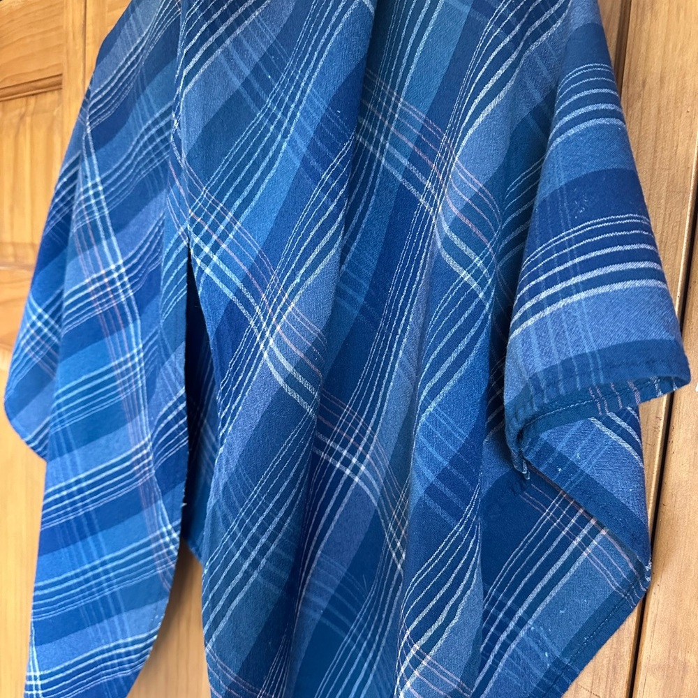 Vintage Plaid Shawl